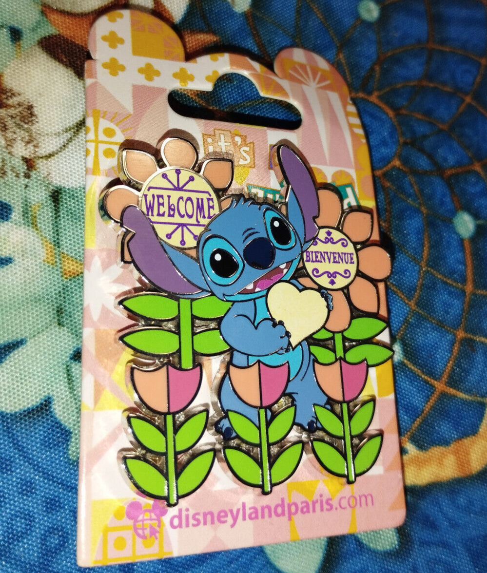 Stitch SM Small World Attraction Welcome Disney Land Paris Dlp April 2024 Pin
