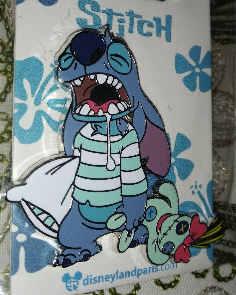 Stitch waking up with Scrump Disney Land Paris Dlrp Dlp January 2022 Pin