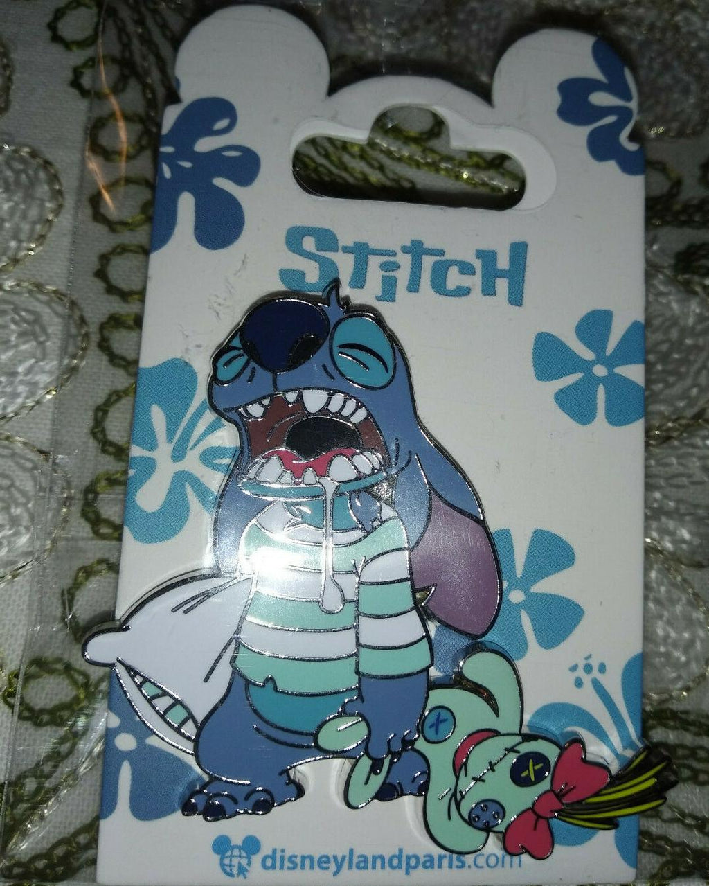 Stitch waking up with Scrump Disney Land Paris Dlrp Dlp January 2022 Pin