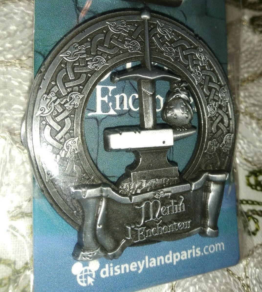 Sword in the Stone Disney Land Paris Dlrp Dlp 2022 3D Pin metal style Archimedes