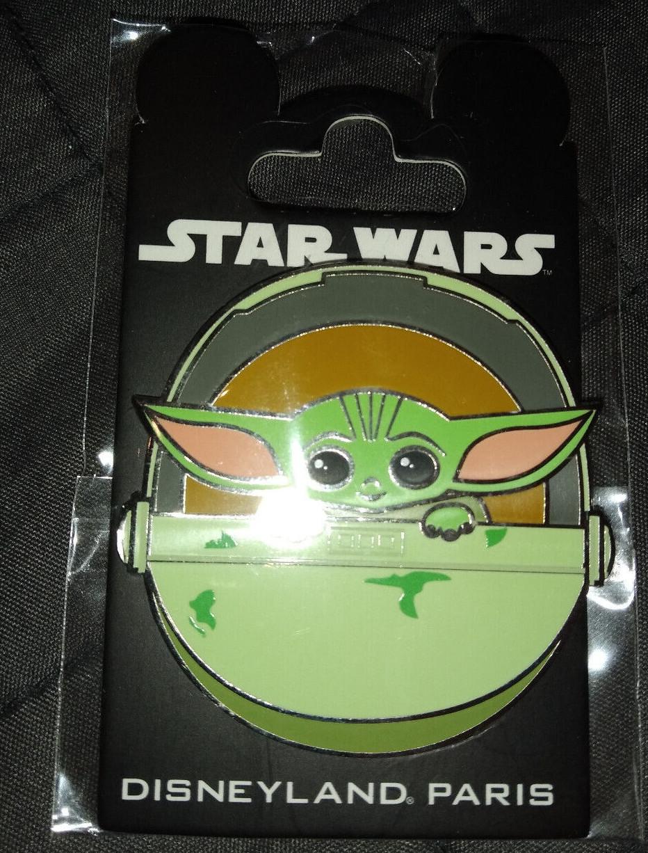 The Mandalorian Baby Yoda in Hover Pram Star Wars Disney Paris Dlrp Dlp 2020 Pin