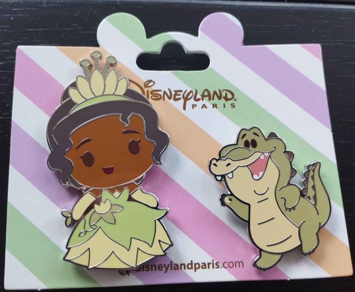 Tiana and Louis Cute Princess and Sidekicks Set Disney L Paris Dlp Feb 2025 Pin
