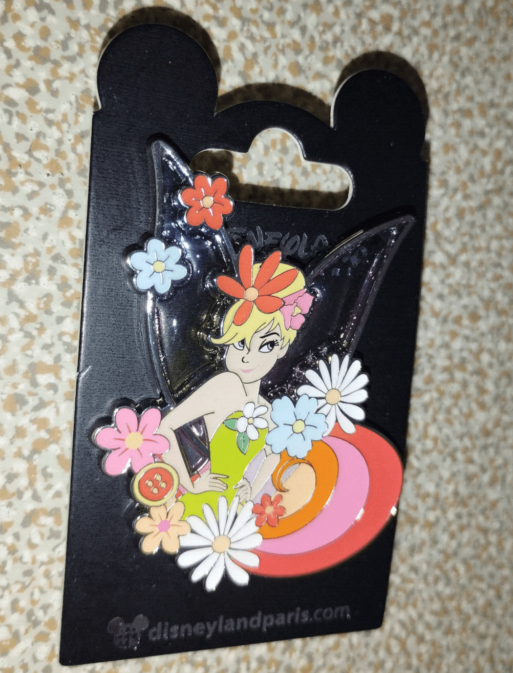 Tinker Tinkerbell Flowers Iridescent Wings Disney Land Paris Dlp April 2024 Pin