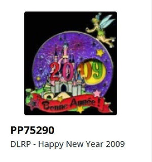 ティンカーベル 空飛ぶ城 2009-2010 ハッピーニューイヤー ディズニーパリ Dlrp LEピン