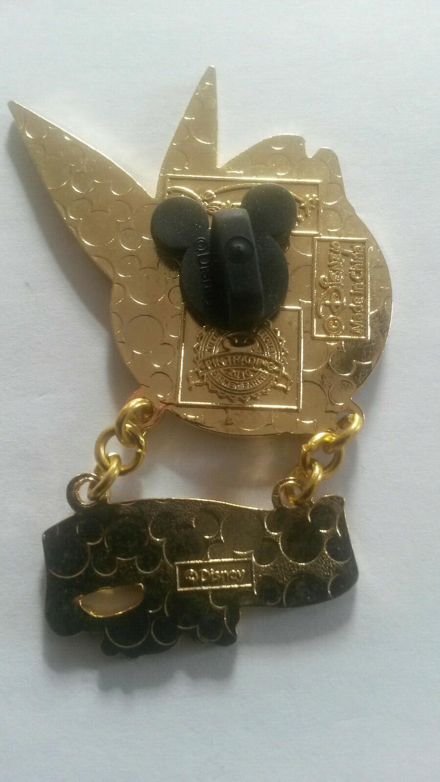 Tinkerbell Petite Pirate Pink Glitter Dangle Disney Land Paris Dlrp Dlp 2010 Pin