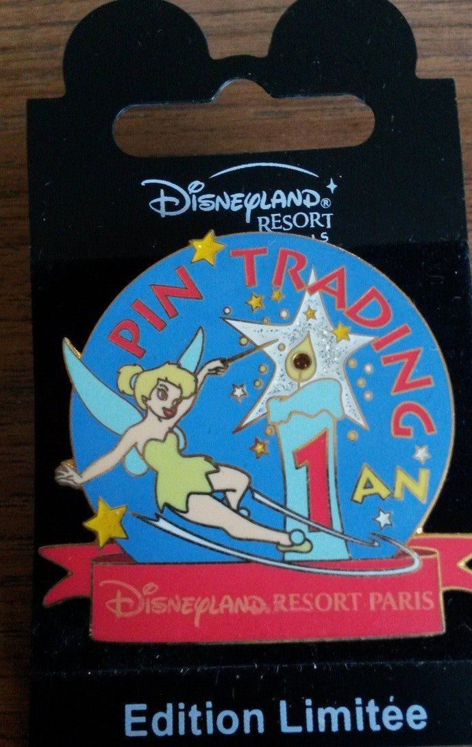 Tinkerbell Pin Trading 2002 1st anniversary Disney Paris Dlrp Dlp LE Light Up