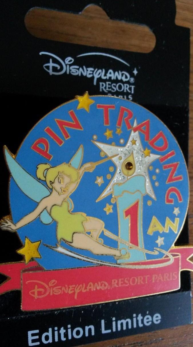 Tinkerbell Pin Trading 2002 1st anniversary Disney Paris Dlrp Dlp LE Light Up