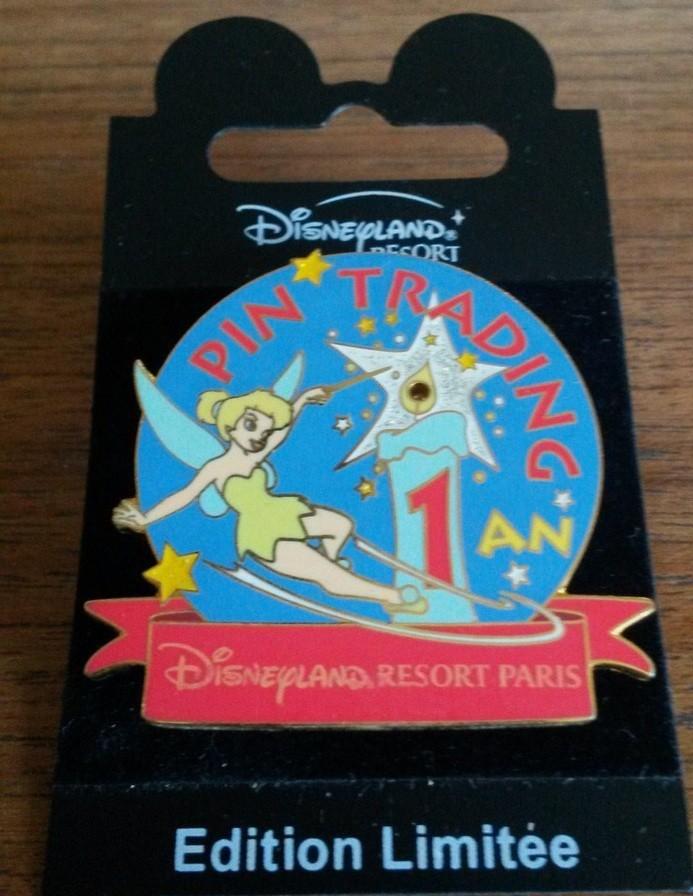 Tinkerbell Pin Trading 2002 1st anniversary Disney Paris Dlrp Dlp LE Light Up