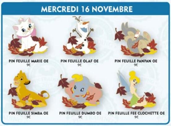 Tinkerbell Winter Leaves Leaf Series Disney Land Paris DLP Nov 2022 Pin