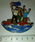 Tintin Milou Haddock Piotr Szut Coke en stock sur le radeau Jumbo Pin