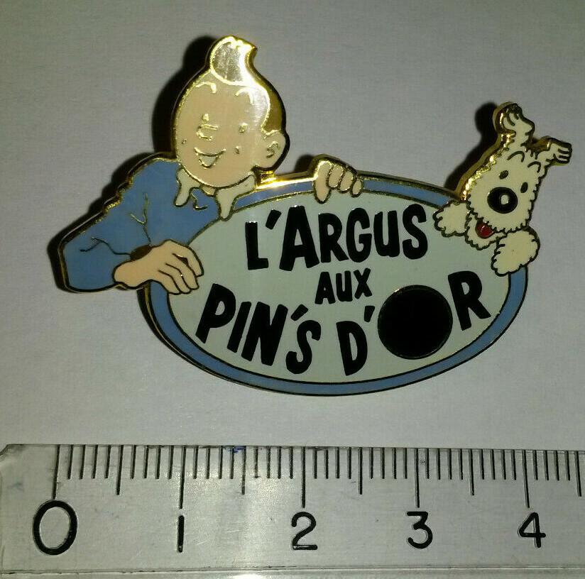 Tintin Milou L'Argus aux Pin's d'Or Limited Edition Limitee Pin