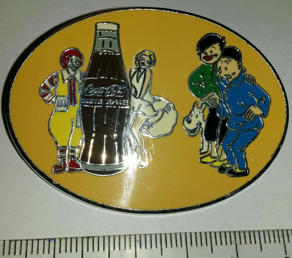 Tintin Milou Tchang Le Lotus Bleu Marilyn Coca Cola Mc Donald Orange Limited Pin