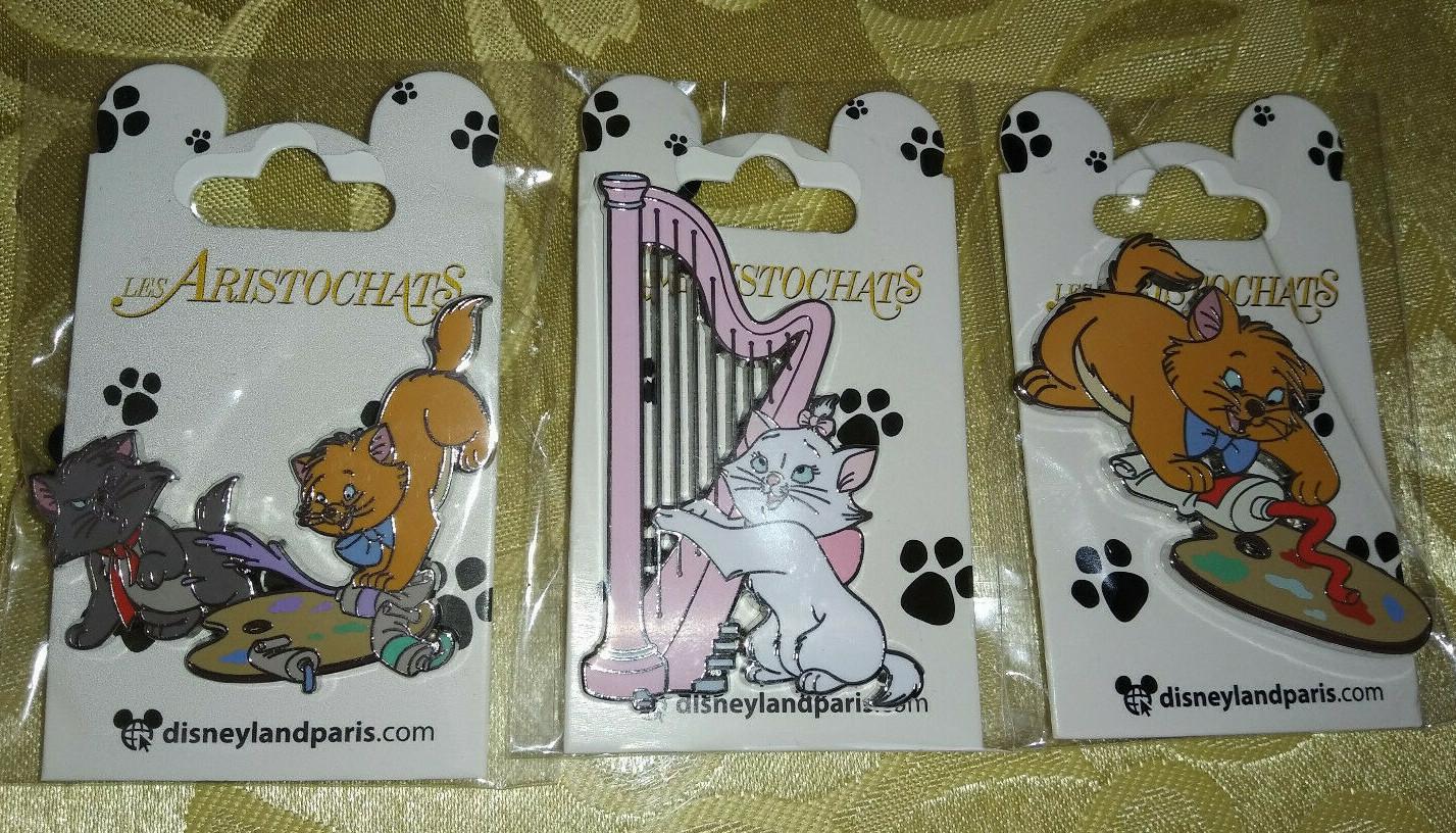 Toulouse Berlioz Marie Aristocats Disney Land Paris Dlrp Dlp March 2022 3 Pins