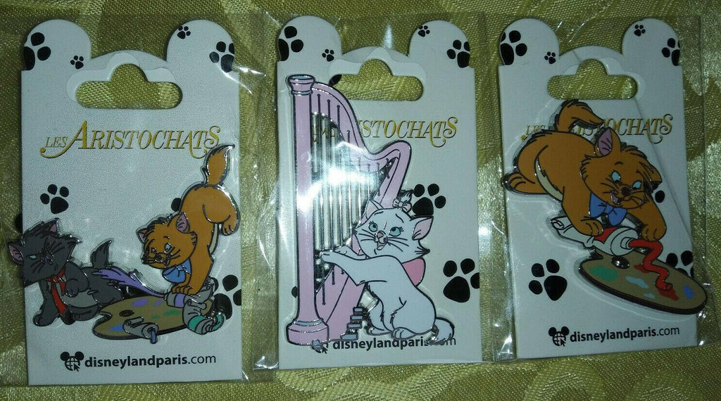 Toulouse Berlioz Marie Aristocats Disney Land Paris Dlrp Dlp March 2022 3 Pins