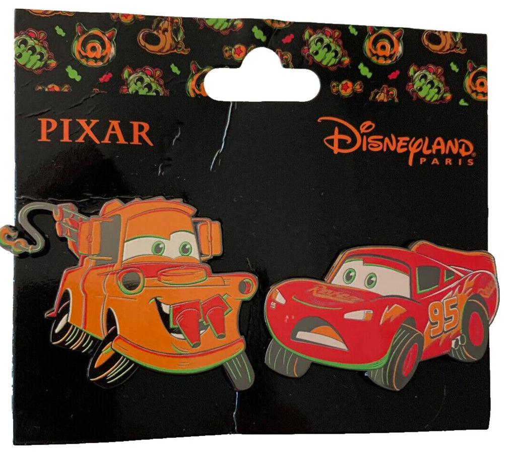 Tow Mater Flash McQueen Cars Pixar Disney Land Paris Dlp 2024 2 Pins