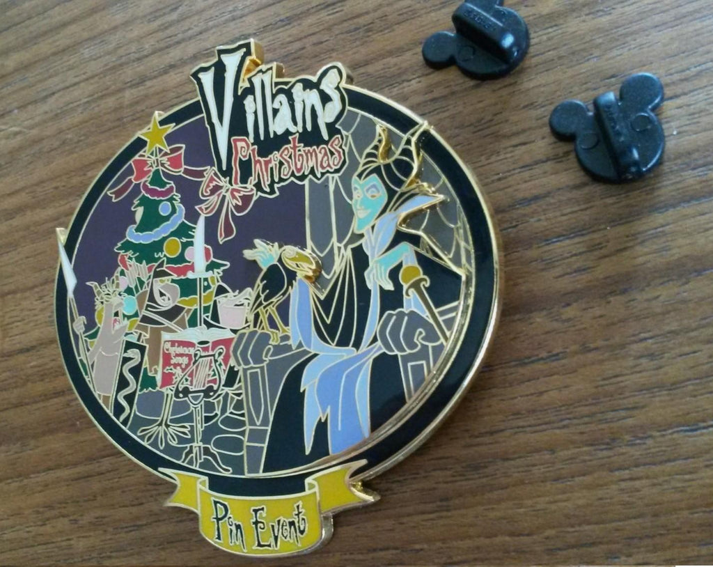 Villains Christmas Event Maleficent Raven Disney Paris LE 900 Dlrp Dlp Jumbo pin