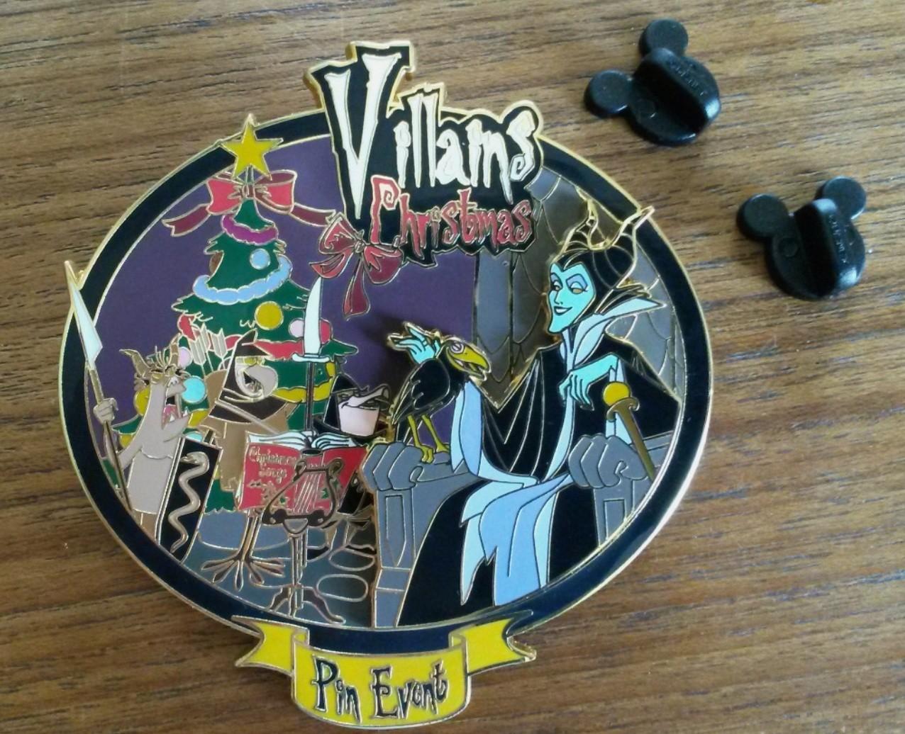 Villains Christmas Event Maleficent Raven Disney Paris LE 900 Dlrp Dlp Jumbo pin