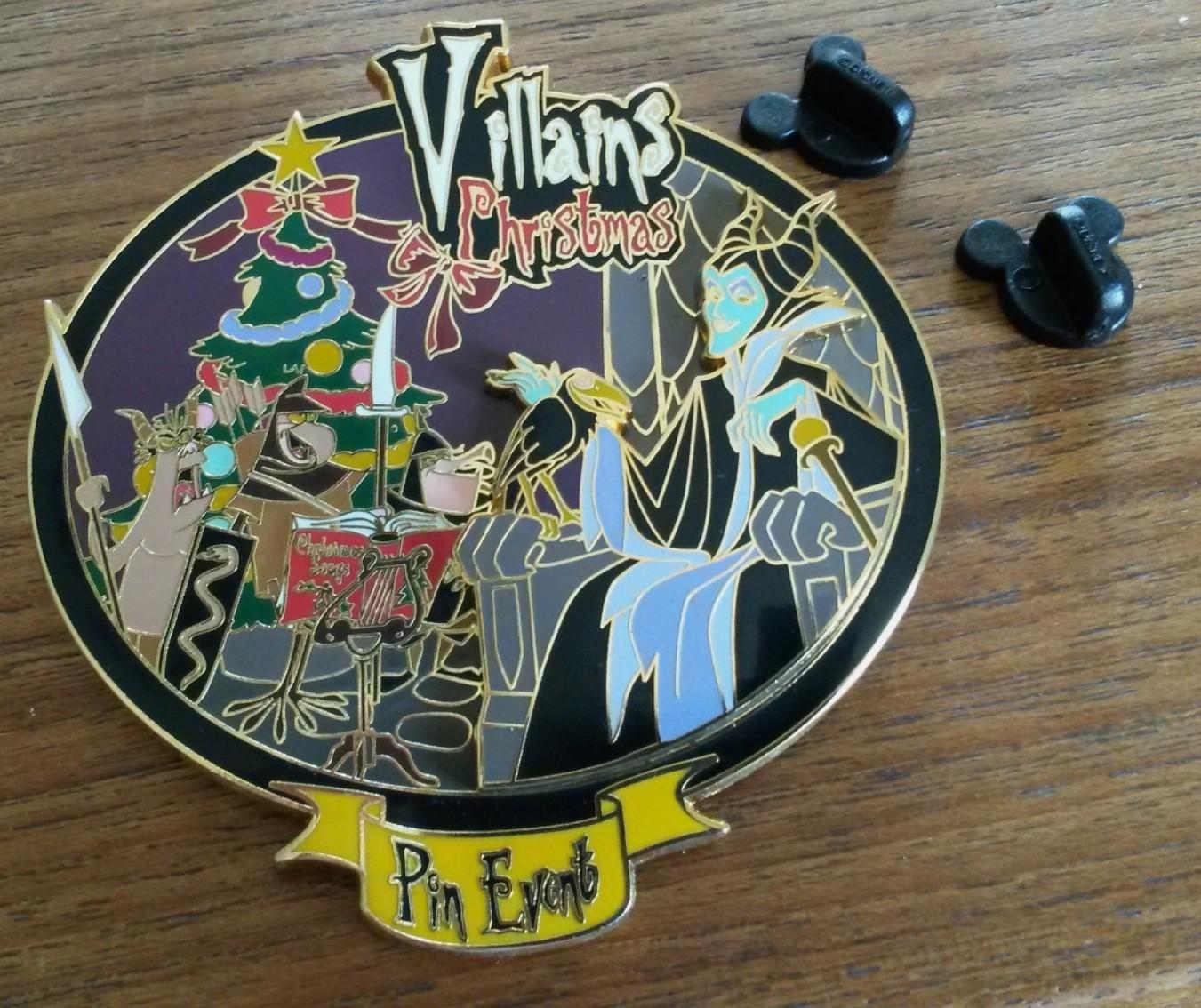 Villains Christmas Event Maleficent Raven Disney Paris LE 900 Dlrp Dlp Jumbo pin