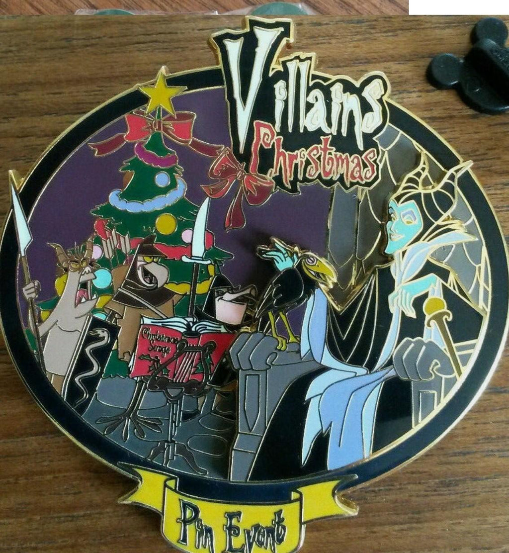 Villains Christmas Event Maleficent Raven Disney Paris LE 900 Dlrp Dlp Jumbo pin