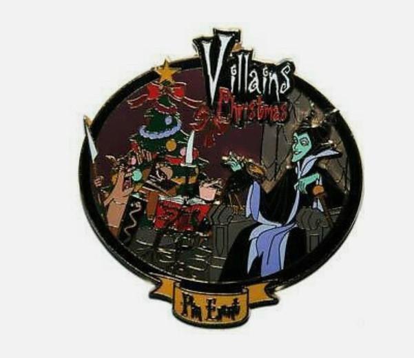 Villains Christmas Event Maleficent Raven Disney Paris LE 900 Dlrp Dlp Jumbo pin