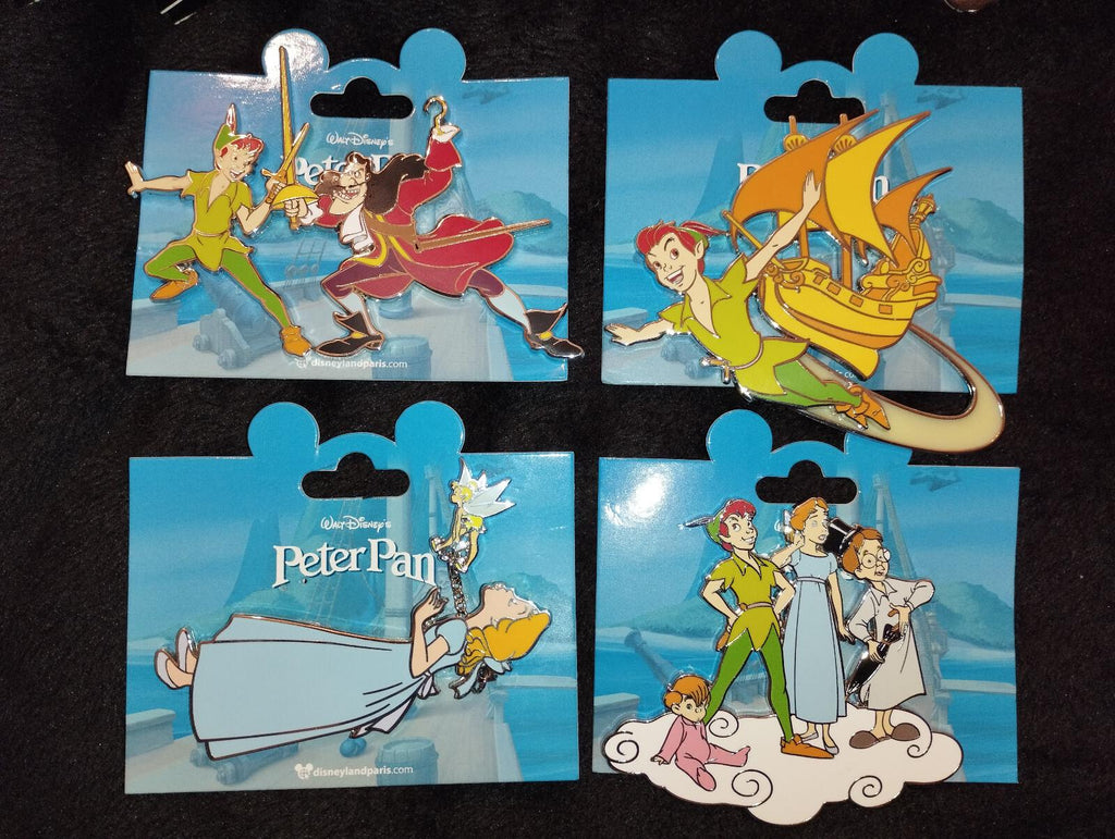 Wendy Tinkerbell Peter Pan Hook Lost Boys Disney L Paris Dlp 2023 4 Jumbo Pins