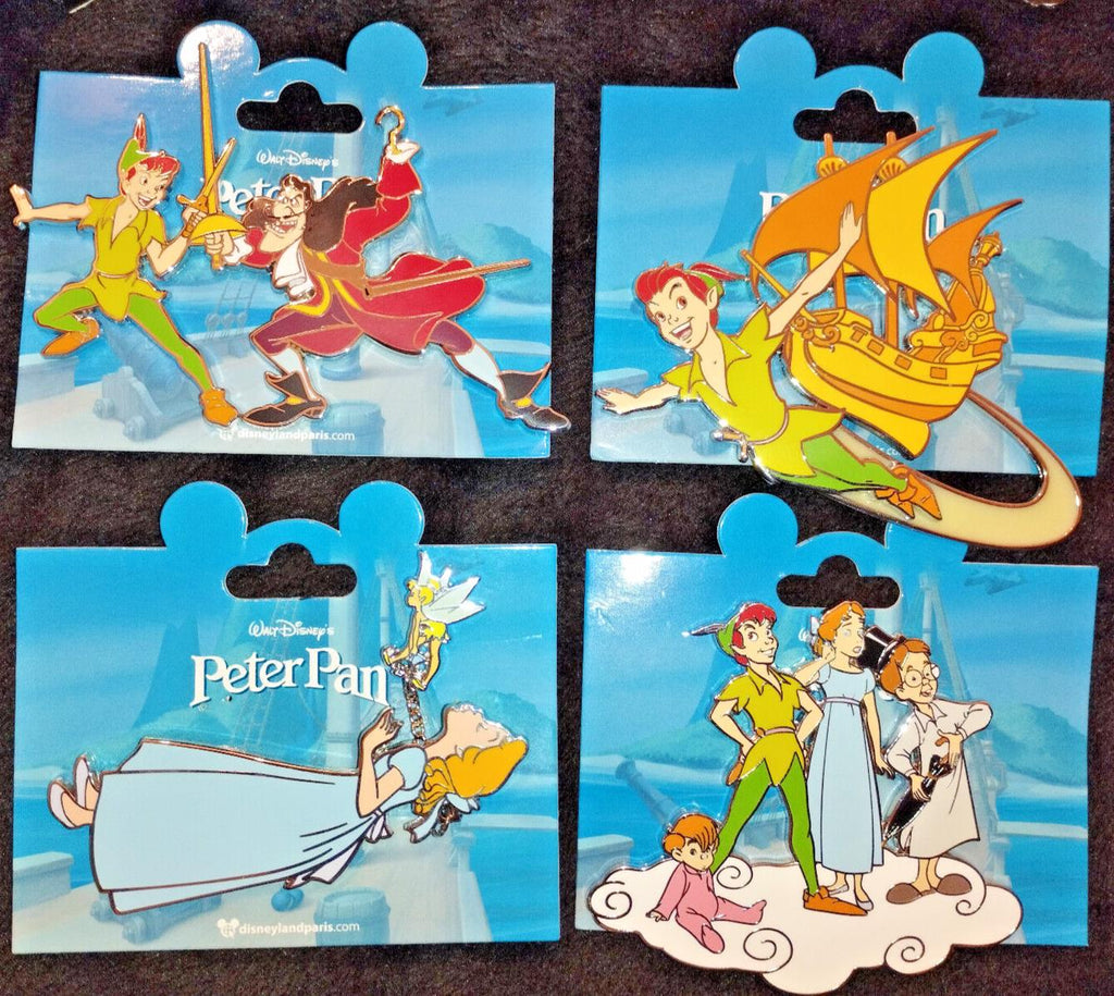 Wendy Tinkerbell Peter Pan Hook Lost Boys Disney L Paris Dlp 2023 4 Jumbo Pins