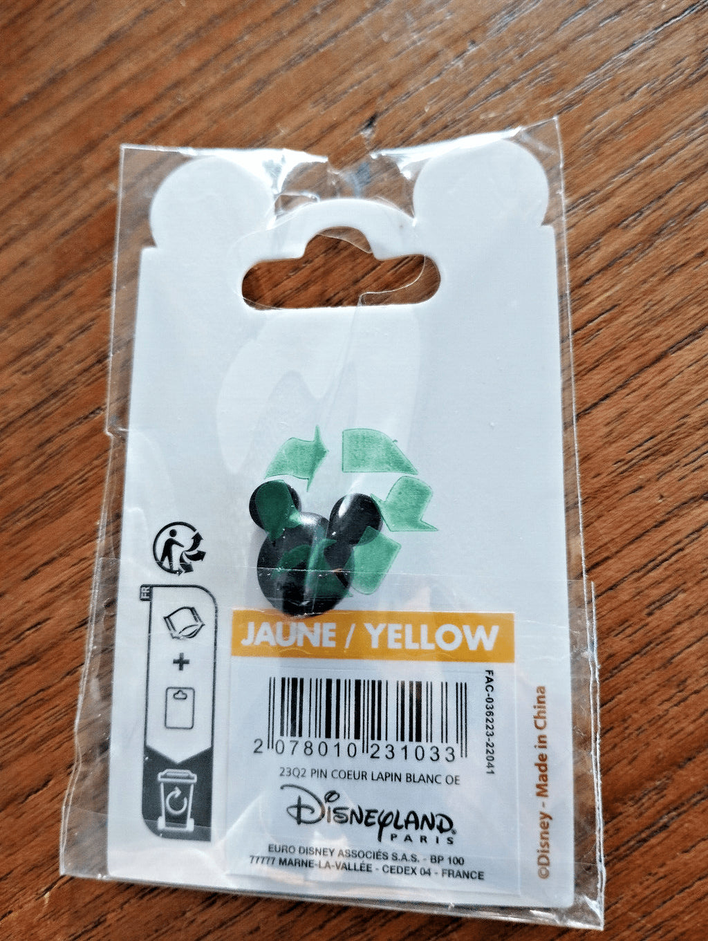 White Rabbit Heart Valentine Series Disney Land Paris Dlp Dlrp 2023 Glitter Pin