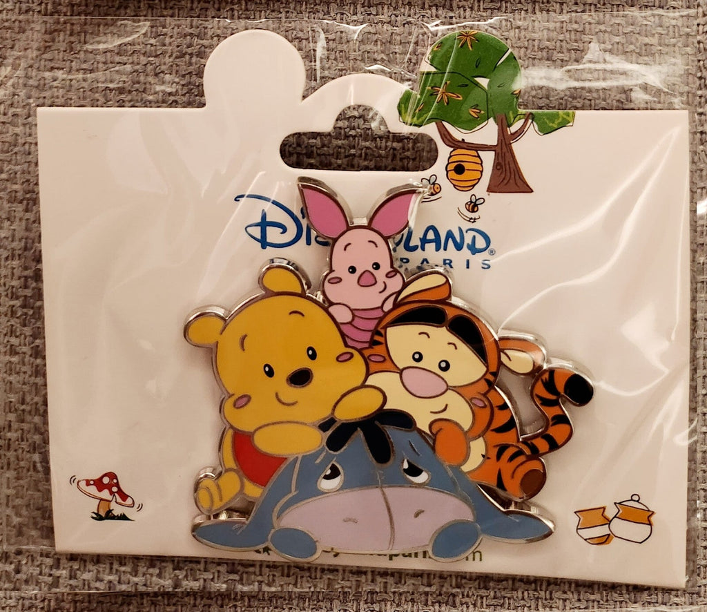Winnie friends Piglet Eeyore Tigger Cute Babies Disney Paris Dlp Dlrp 2022 Pin