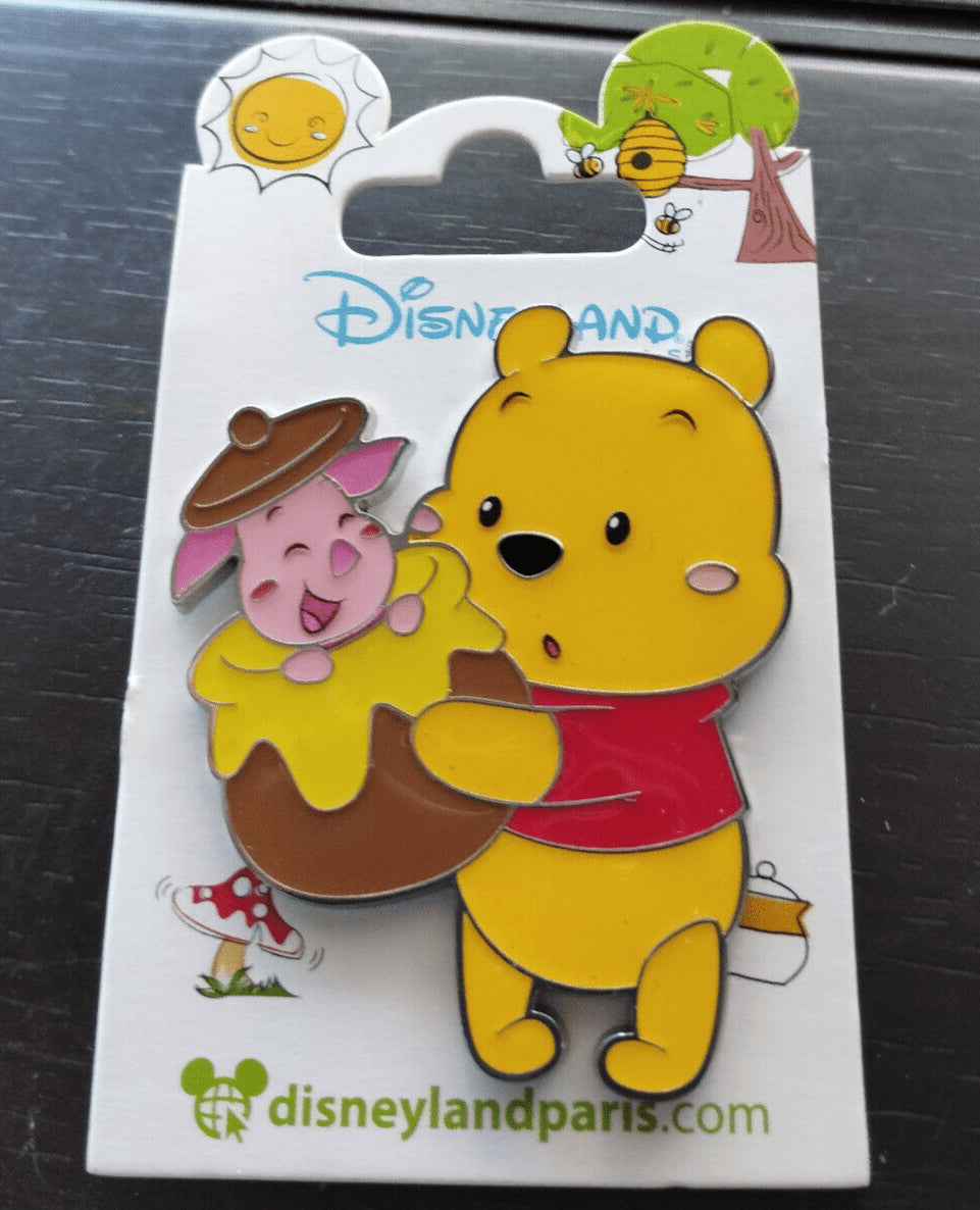 Winnie & Piglet in Honey Pot Cute Babies Disney Paris Dlp Dlrp Feb 2024 Pin