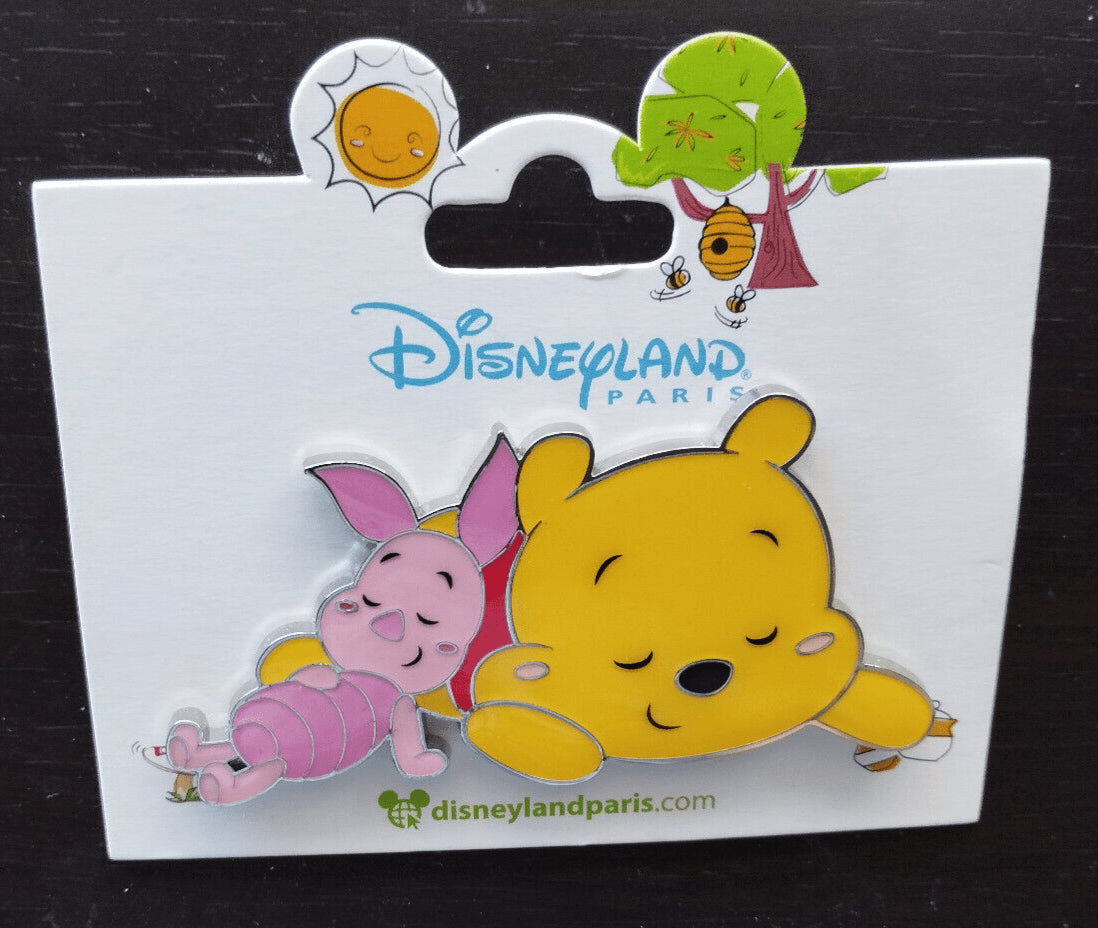 Winnie & Piglet Sleeping Cute Babies Disney Paris Dlp Dlrp Feb 2024 Pin