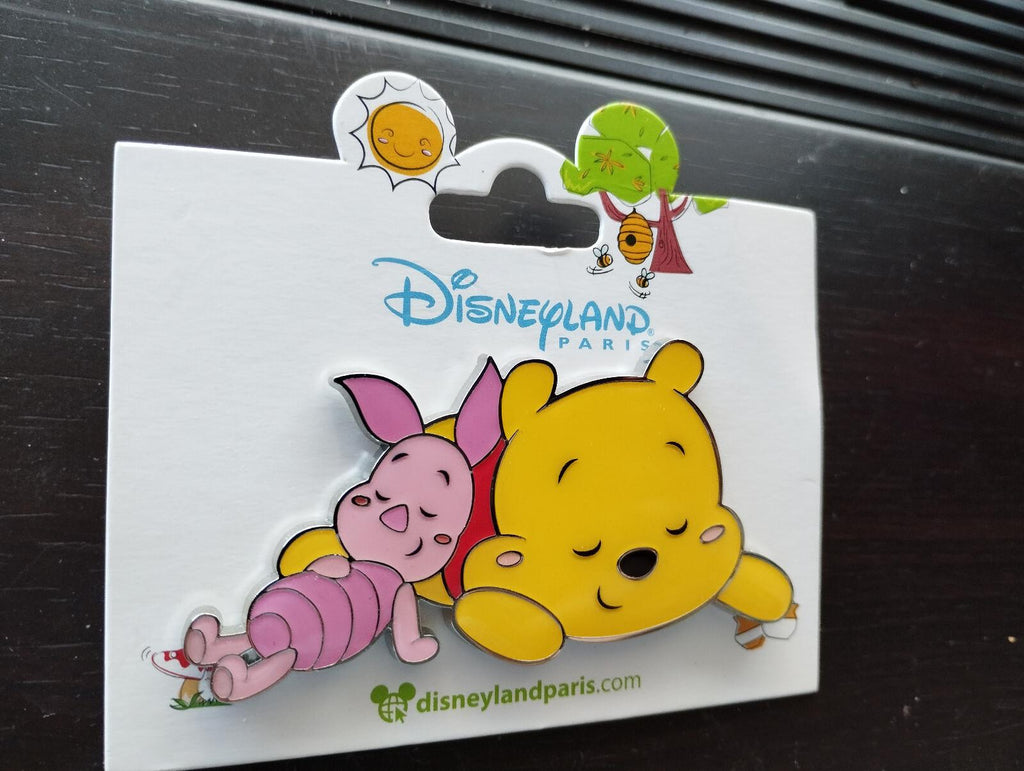 Winnie & Piglet Sleeping Cute Babies Disney Paris Dlp Dlrp Feb 2024 Pin