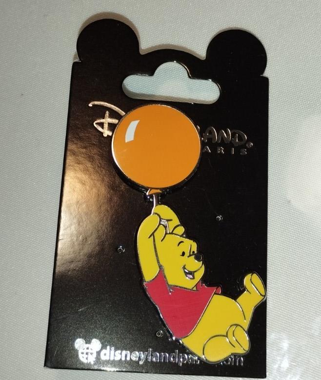 Winnie the Pooh - Orange Balloon Disney Land Paris Dlp 08 2024 Pin