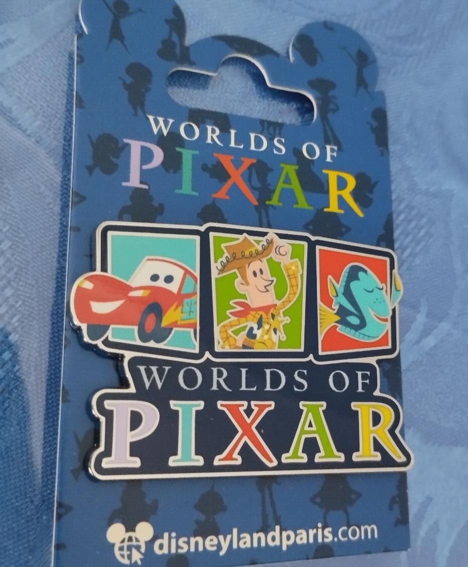 Worlds of Pixar Cars Toy Story Nemo Disney Land Paris Dlp Dlrp 2023 Pin