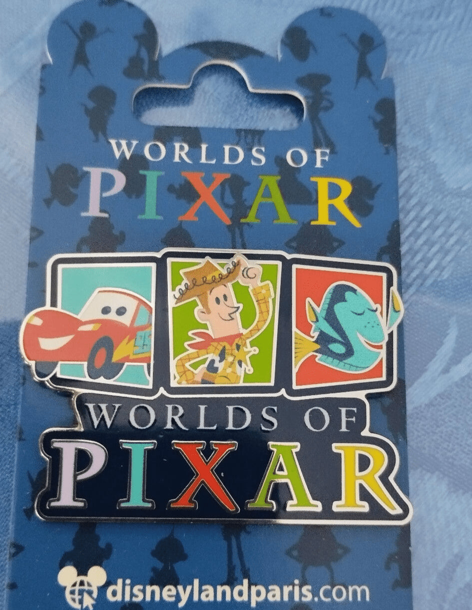 Worlds of Pixar Cars Toy Story Nemo Disney Land Paris Dlp Dlrp 2023 Pin