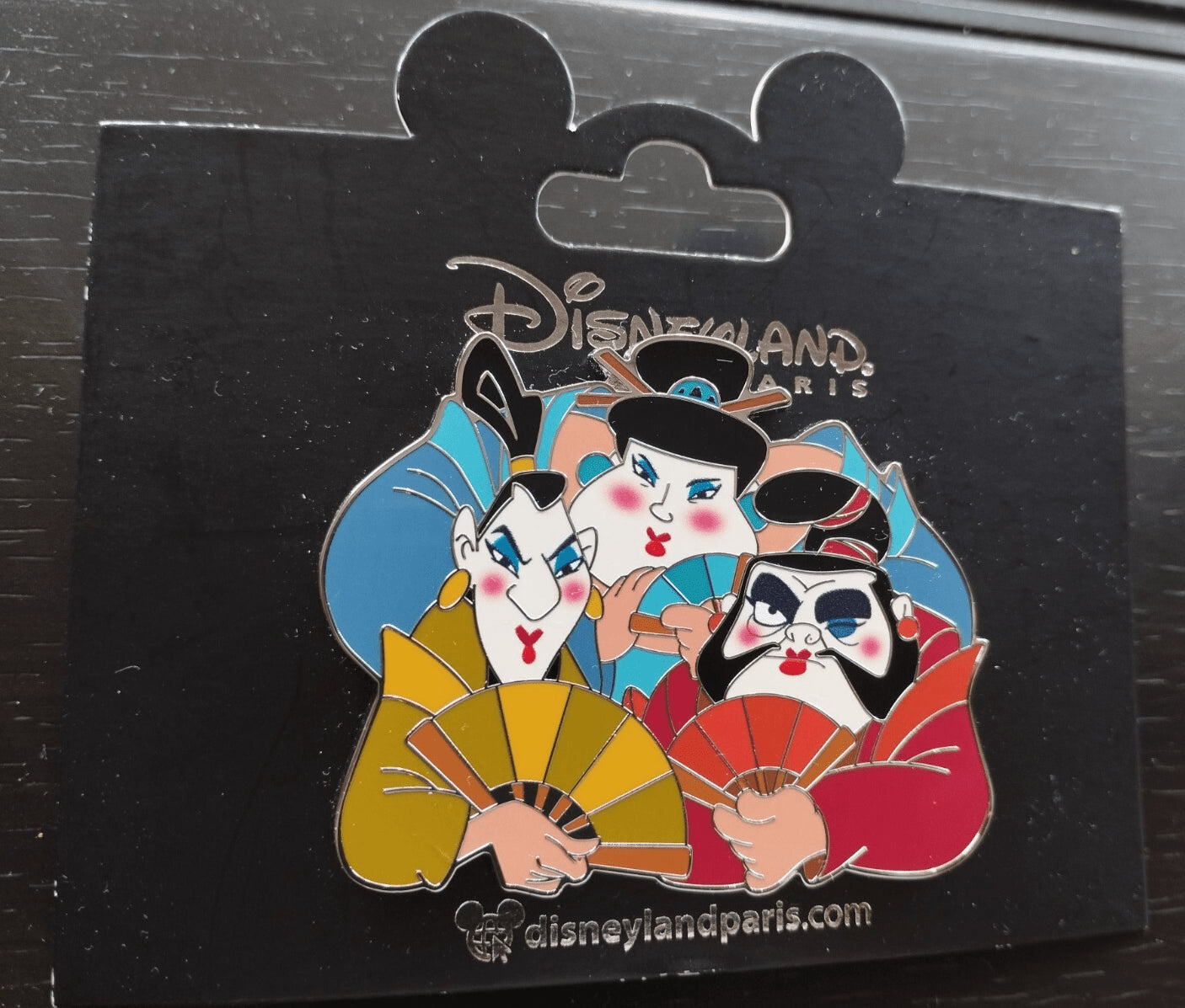Yao, Ling, Chien - Po as Geisha Mulan Set Disney Land Paris Dlp Mar 2025 Pin