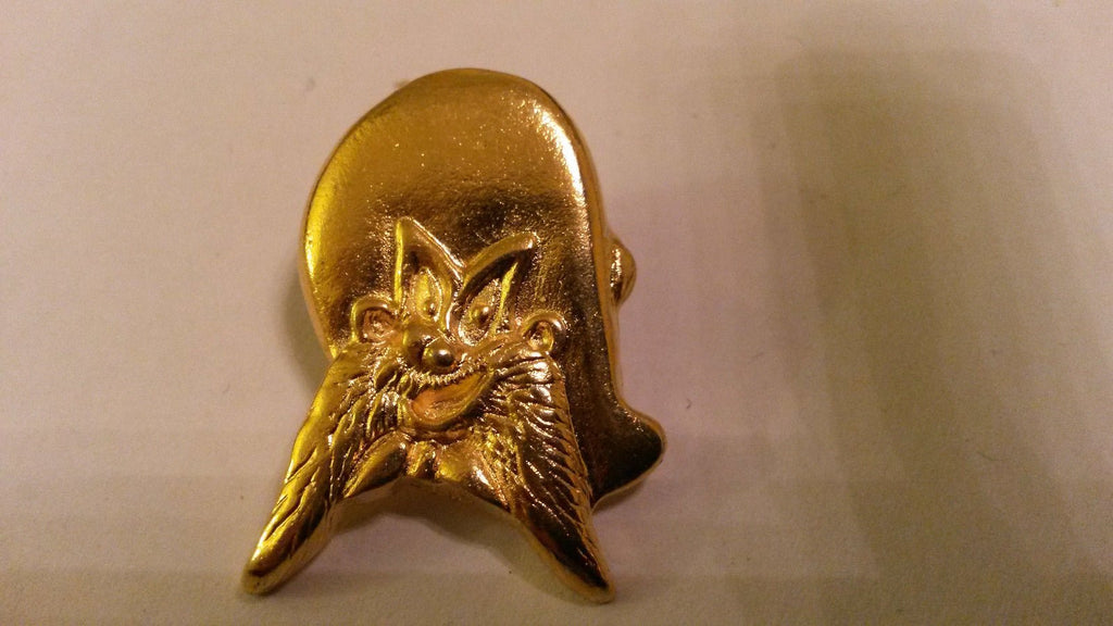 YOSEMITE SAM Head 3D gold colour en relief PIN PIN'S